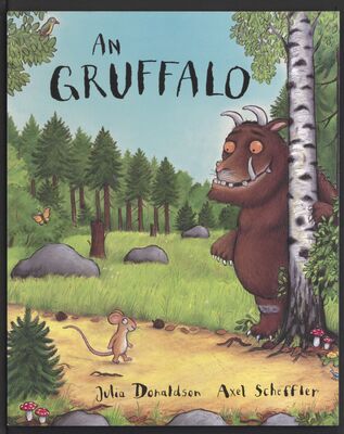 Das Cover von 'An Graffalo', dem Grüffelo auf Kornisch