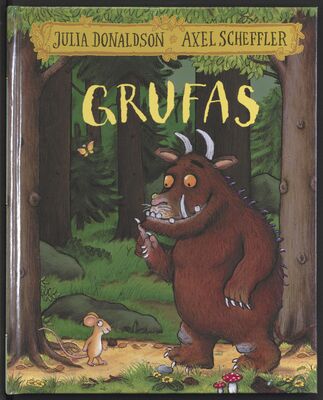 Das Cover von 'Grufas', dem Grüffelo auf Litauisch