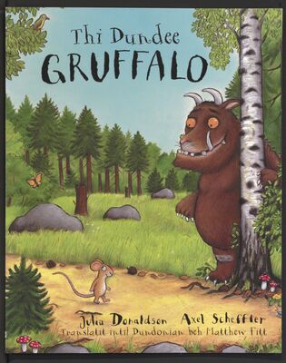 Das Cover von 'Thi Dundee Gruffalo', dem Grüffelo im Dundee-Dialekt