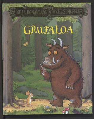 Das Cover von 'Grufaloa', dem Grüffelo auf Baskisch