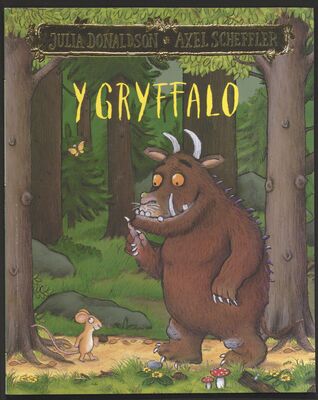 Das Cover von 'Y Gryffalo', dem Grüffelo auf Walisisch (Cymraeg)